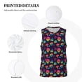 thumbnail image 3 of Sikiie Skull mushroom colorful Basketball Jersey Reversible Men's Mesh Athletic Sports Shirts Training Practice S-4XLLarge, 3 of 6