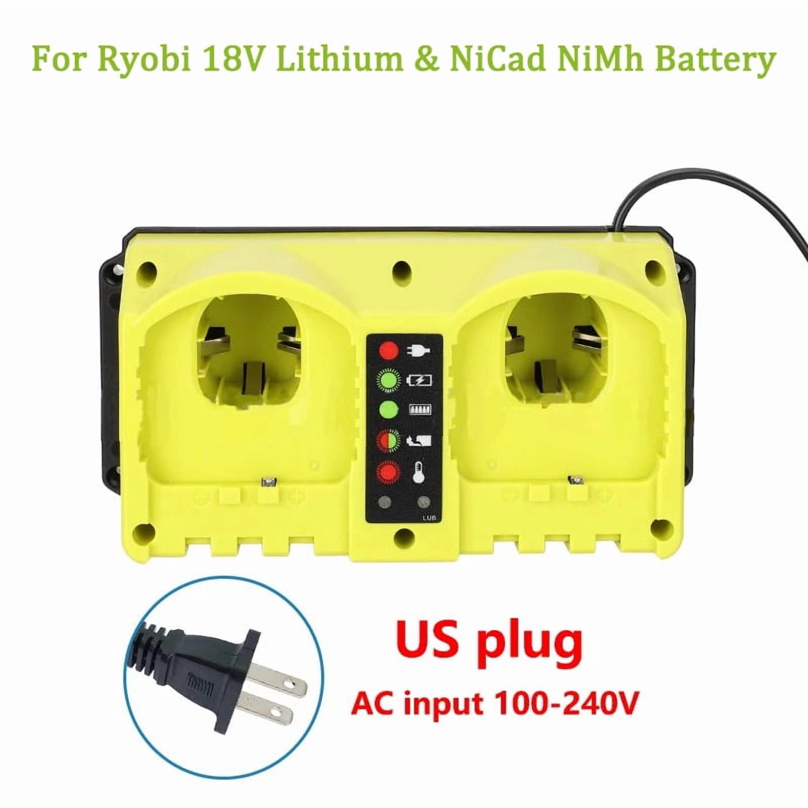 DCB104 Replacement 4-Port Battery Charger – Compatible With Dewalt 12V-20V & Flexvolt Batteries – 240W, 3.0A Per Port – Smart LED Indicators – Wall Mountable
