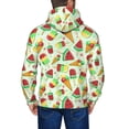 thumbnail image 5 of Zip Up Hoodies for Men - Watermelon Ice Cream Print Long Sleeve Comfrt Men'S Fashion Hoodies & Sweatshirts, Jackets for Men Hoodies Pullover Clothing Clothes with Pouch, 5 of 5