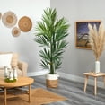 thumbnail image 4 of Nearly Natural 7' Kentia Palm Artificial Tree in Natural Jute Planter, Green, 4 of 5