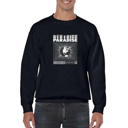 Abstract Planet Techno Style Sweatshirt Men -Image by Shutterstock Male XX-Large