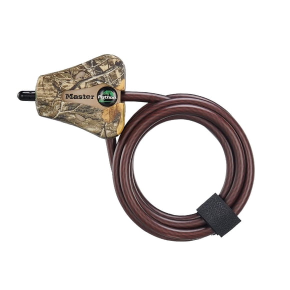 Master Lock 8418D Python Cable Lock con llave, 1 paquete