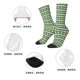 thumbnail image 5 of Balery Light Green Squares Calcetas Largas con Estampado para Hombre y Mujer – Suaves y Transpirables, Talla Única (US 5-11), 5 of 6