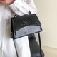 thumbnail image 5 of Bolsa De Hombro Bolsa bandolera para mujer Bolsas tipo satchel de cocodrilo con láser de PU brillante para viajes (negro) Likrtyny Para Estrenar, 5 of 9