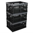 thumbnail image 1 of Anbers 3 Packs 16 Quart Plastic Foldable Storage Crate, Small Collapsible Storage Crate Basket, 1 of 4