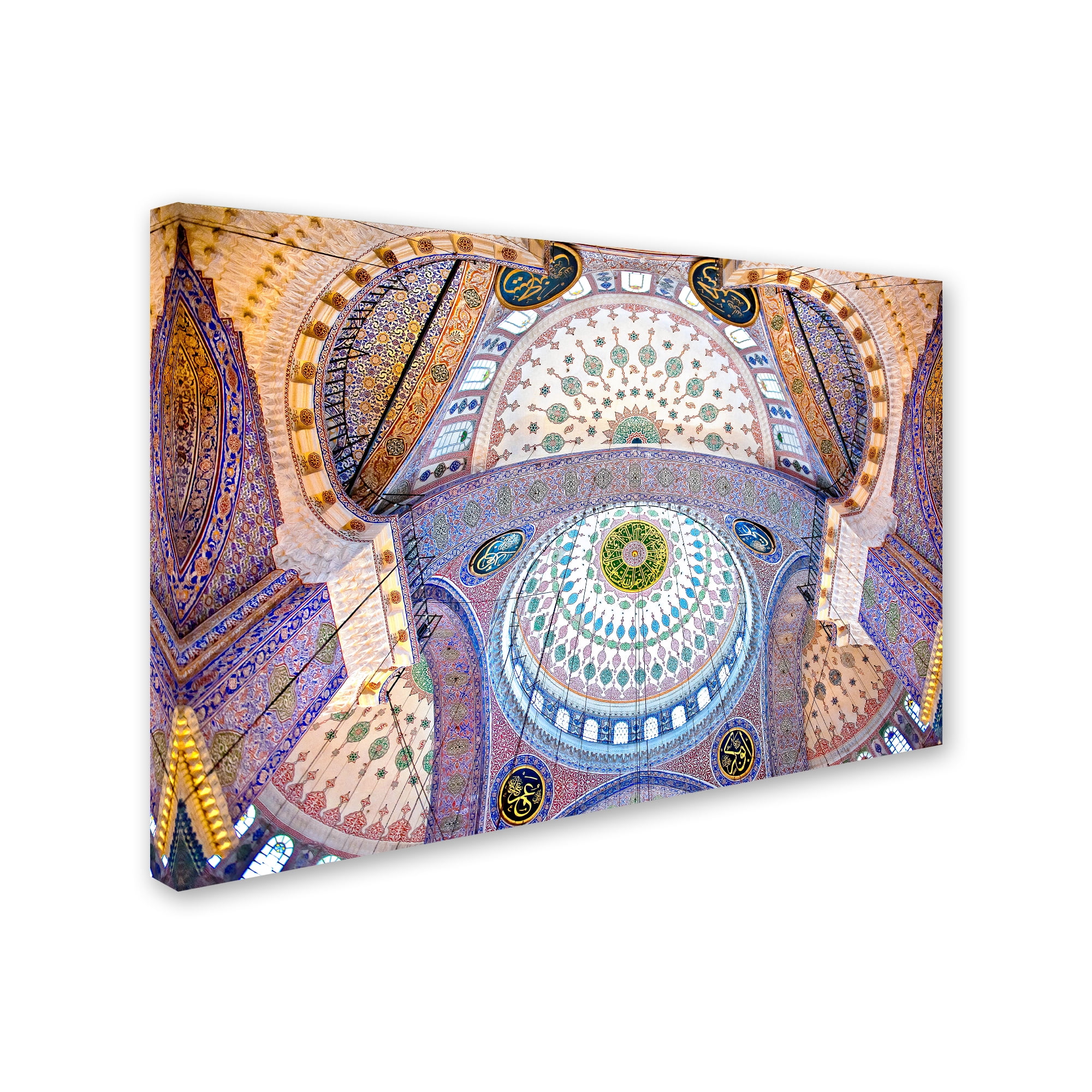 Trademark Fine Art 'The Blue Mosque' Canvas Art by Nora De Angelli