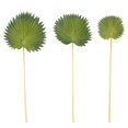 thumbnail image 4 of 3 Piezas Hojas de Palma Artificiales Manojo Plantas Falsas PláStico Verde SimulacióN Arreglo Flores DecoracióN del Hogar, 4 of 10