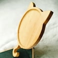 thumbnail image 2 of Wood Serving Tray for Cat Shape Choose Dessert Tray Dinner Breads Plate Fruit Pl, 2 of 10
