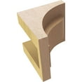 thumbnail image 6 of 4"W x 4"D x 4"H Wide Helena Rough Cedar Woodgrain TimberThane Corbel, Primed Tan, 6 of 6