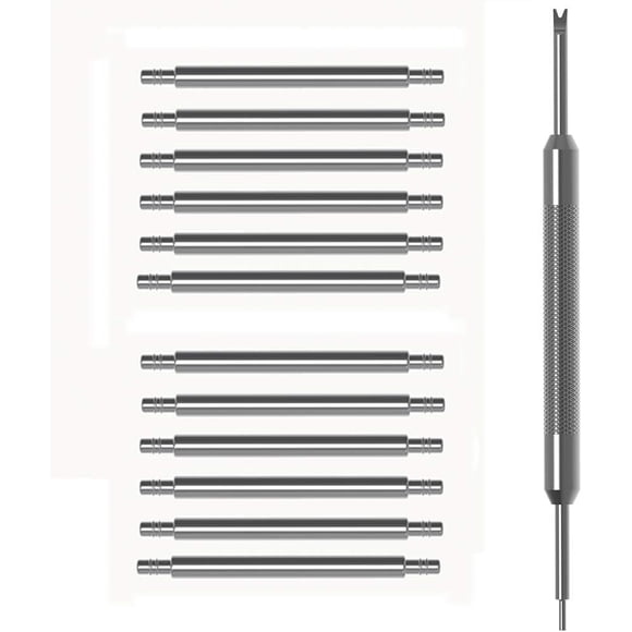 GFDYREE 19MM Quick Release Spring Bars Pins Compatible with Umidigi Uwatch 3/ Orit/UFit/Uwatch GT Watch Bands, (12-Pack) Replacement Watch Band Spring Bars Strap Link Pins