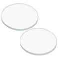thumbnail image 1 of Unique Bargains 0.83x0.06' Dia Flashlight Glass Lens, 2 Pcs Polished Edge Glass Lens, Transparent, 1 of 5