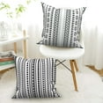 thumbnail image 4 of Dashan Black and White Pillow Covers 16x16 Set of 4,Boho Striped Decorative Pillow Cases for Bed Couch Living Room, 4 of 6