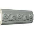 thumbnail image 2 of Ekena Millwork 3 1/8"H x 1"P x 94 1/2"L Marseille Chair Rail (2-Pack), 2 of 6