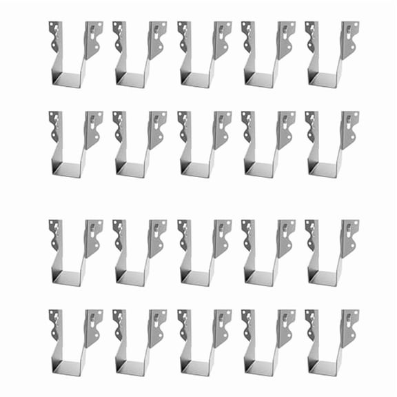 20Pcs Strong Tie Brackets LU24 2X4 Joist Hanger Galvanizing Face Mount Joist Hangers for Wood Hurricane Ties Rafter Ties