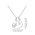 thumbnail image 2 of LKWLPD Cute Animal Sloh Necklace Long Chain Sloth Pendant Necklace for Women Jewelry Silver Sloth Necklace Christmas Jewelry Gift, 2 of 4