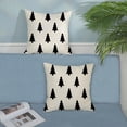 thumbnail image 3 of Christmas Pillow Covers 18x18 Set of 2 Christmas Decor Linen Pillowcase Geometric Black and White Christmas Tree Throw Pillows Winter Farmhouse Holiday Decorations Cushion Covers for Couch Home, 3 of 6