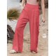 thumbnail image 2 of Pantalones Palazzo de para Mujer Naranja L, 2 of 8