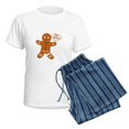 thumbnail image 5 of CafePress - Oh Snap Gingerbread Man Women's Light Pajamas - Women's Short Sleeve Print T-Shirt and Pants Light Cotton Pajama Set, 5 of 7