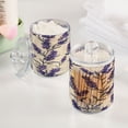 thumbnail image 5 of Clear Storage Jar 2.75x 4.13 Inches One Sizex2 Cotton Swabs Cans Translucent Plasticental Floss Cans Cotton Pads Cans Bathroom Canisters Purple Lavender1, 5 of 7