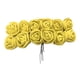 thumbnail image 3 of Cabezas de Flores de Rosas Artificiales Hechas de Mano Cabezas de Flores de imuladas para Amarillo, 3 of 9