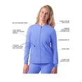 thumbnail image 3 of Adar Addition Scrubs For Women - Zippered Bomber Scrub Jacket, 3 of 7