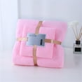 thumbnail image 2 of Matoen Bath Towel Set Microfiber Soft Cotton Towel Set Quick Dry Towel Includes 1 Bath Towel and 1 Face Towel - Pink, 2 of 6