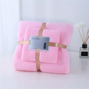 RRJ Bath Towel Set, 2-Piece Cotton Bathroom Towels High Absorbent Quick Dry Soft Towels for Bath Spa Gym Hotel Home Decor, Includes Bath Towel 28.5X51 Inches And Hand Towel 13.5X29.5 In