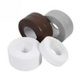 thumbnail image 3 of 3\.3m Bathroom Strip Tub Kitchen Shower Mould proof Tape Sink Bath Sealing Strip Tape Self Waterproof Plaster Grey S, 3 of 9
