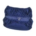 thumbnail image 3 of Storage Ottoman Slipcover with Elastic Band, High Elastic Ottoman Covers, Thick Rectangle Ottoman Slipcover for Home, Living Room, Office Dark Blue, 3 of 8