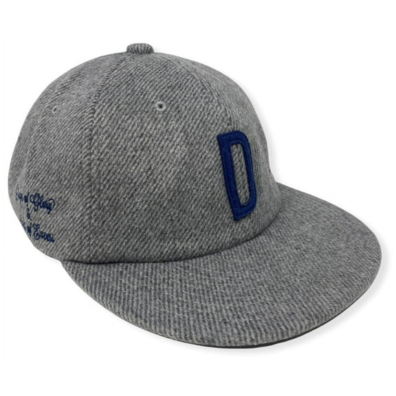 Diamond Supply Co. Men's Home Team Varsity Wool Unstructured StrapbackHat Cap - Grey