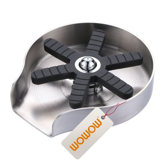 WOWOW Glass Rinser for Kitchen Sink,Upgrade 360°Rotating Jet Cup Washer for Sink