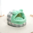 thumbnail image 3 of JLFNYA Cat Dog Kennel, 14.1 x 14.1 x 11.8 in Cat Beds, Puppy Bed, Plush Dog Mattress, Thickened Dog Kennel Mat for Fall and Winter, Suitable for Puppy Curl Sleeping, Cat Beds for Indoor Cats, 3 of 6