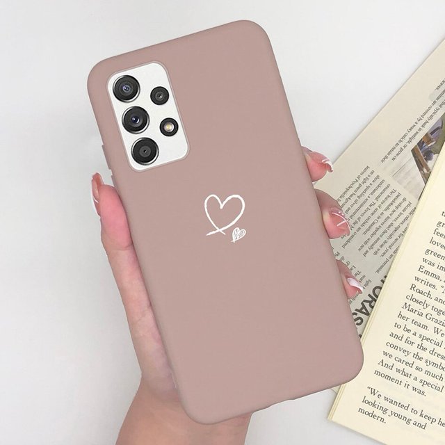 Lembut-fundas de teléfono para Samsung A52, A52S, A53, linda chica fresca, corazón mate, flor de moda, Funda para Samsung Galaxy A 52, 4G, 5G Fivean unisex