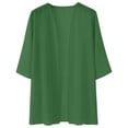 thumbnail image 4 of Women's Cardigan Daily Outerwear Colored Sun Protective Jacket Scarf, 4 of 4