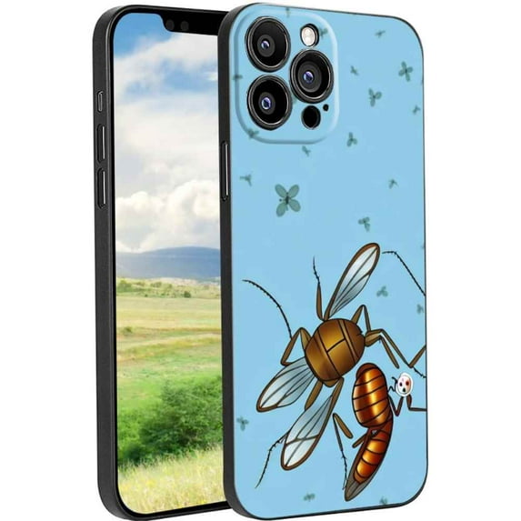 Bugs-Insects-42 Phone Case, Degined for iPhone 13 Pro Case Men Women, Flexible Silicone Shockproof Case for iPhone 13 Pro