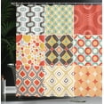 thumbnail image 3 of Ambesonne Colorful Shower Curtain, Vintage Abstract Shape, 69"Wx70"L, Multicolor, 3 of 4