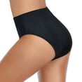 thumbnail image 3 of Mifelio Swim Shorts Women High Waisted Bikini Bottoms High Cut Swim Bottom Full Coverage Swimsuit Bottom Sports Yoga Shorts Skirt Swim Bottom Swimsuit Bottoms Black L, 3 of 8