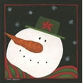 thumbnail image 2 of Shamp, Cindy 26x26 Gold Ornate Wood Framed with Double Matting Museum Art Print Titled - Snowman III, 2 of 4