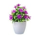 thumbnail image 2 of Simulación de ciruelos de cinco hojas en macetas, plantas de bonsái, simulación de flores, ideal para decoración de interiores, jardines, terrazas y escritorios de oficina., 2 of 5