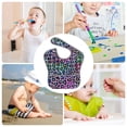 thumbnail image 6 of Bingfone Mess-Proof Baby Bib - Waterproof Bib for Baby Boy or Girl with Food Catcher Pocket, Unisex-Rainbow Animal Skin, 6 of 6