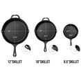 thumbnail image 3 of Z GRILLS Pre-Seasoned Cast Iron Skillet , Frying Pan - Safe Grill Cookware for indoor & Outdoor Use - Cast Iron Pan 12 Inch, 3 of 6