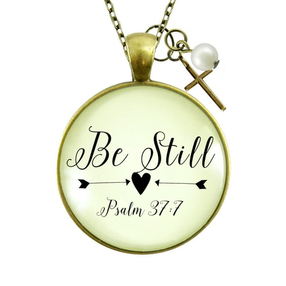 Be Still Gutsy Goodness Bronze Faith Necklace Female Adult Metal Jewelry