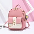 thumbnail image 5 of Girly Pink and White Backpack with Diamond Lock Design and Daisy Pendant Versatile Backpack, 5 of 8