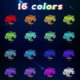 thumbnail image 2 of Lámpara CoolGift Mart Monster Trucks, luz nocturna LED 3D, 2 of 7