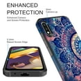 thumbnail image 2 of LG K22 Case, LG K32 Case, LG K22 Plus Case, Rosebono Slim Hybrid Shockproof Hard Cover Graphic Fashion Colorful Skin Cover Armor Case for LG K22/K22+ (Mandala), 2 of 5