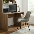 thumbnail image 4 of Cortesi Home Ellie Dining Chairs in Gray faux Leather, Set of 2, 4 of 10