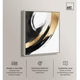 thumbnail image 2 of Golden Swirl I Canvas Print Black Gold Decor by Art Remedy, Silver Frame, 36 x 45, 2 of 6
