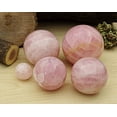 thumbnail image 1 of Reikiera Rose Quartz Stone Ball Natural Gemstone Sphere Reiki Crystal Healing With Ring Stand- Choose Size, 1 of 1