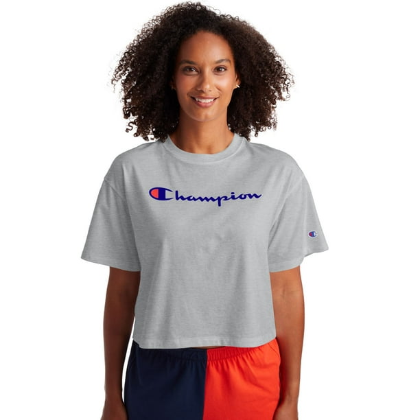 Champion Women Crewneck Short Sleeve T-Shirts - Walmart.com