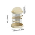 thumbnail image 3 of ChicYu Cosmetic Storage Rack Desktop Bathroom Organizer Rack 360-Degree Rotating Perfume Storage Tray for Storing Cosmetics, 3 of 5